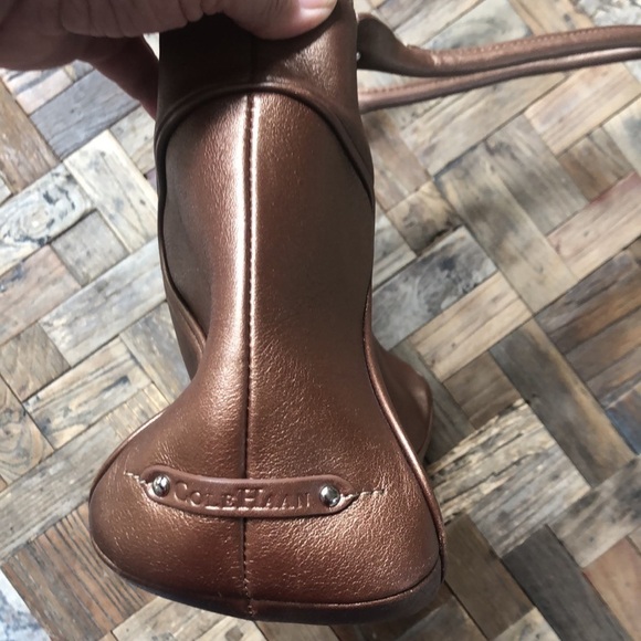 Cole Haan Alexa Bronze Shoulder Handbag - Picture 5 of 12